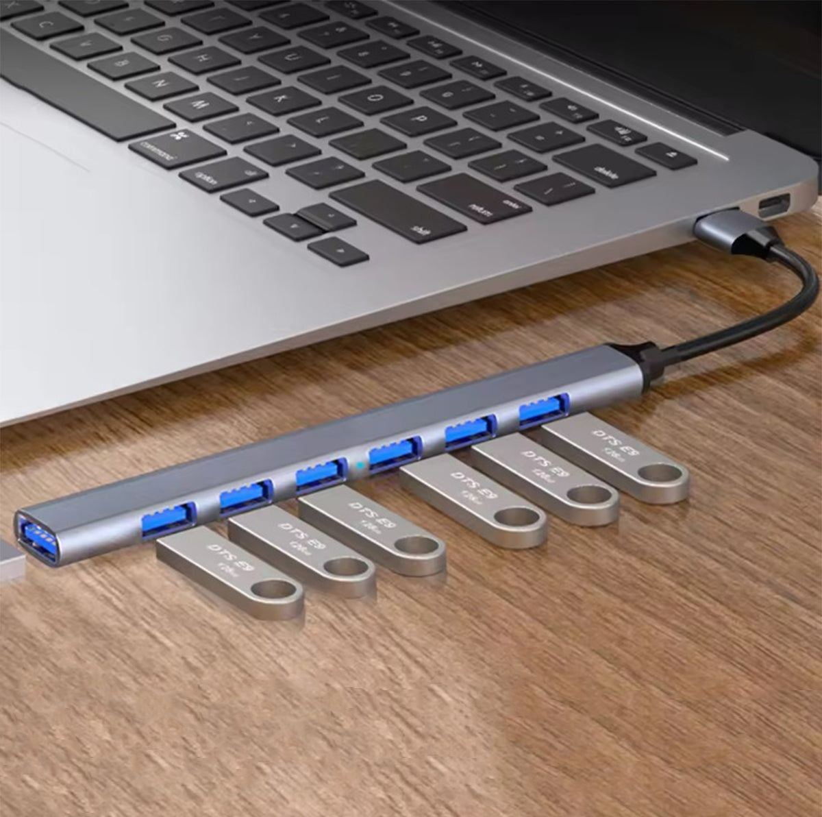 USB 1x3.0 6x2.0 SLIM HUB - gaukdaugiau.lt