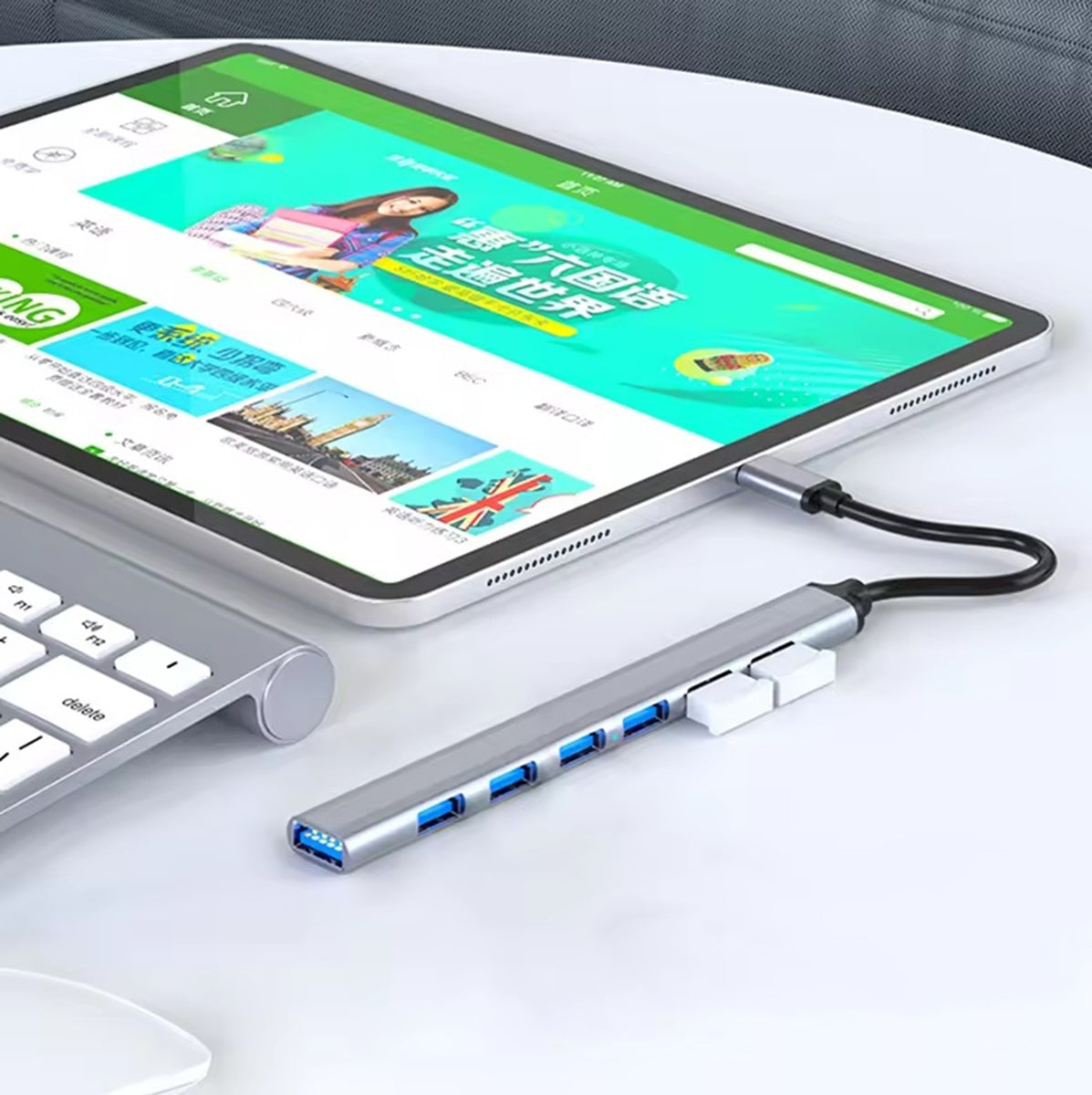 USB 1x3.0 6x2.0 SLIM HUB - gaukdaugiau.lt