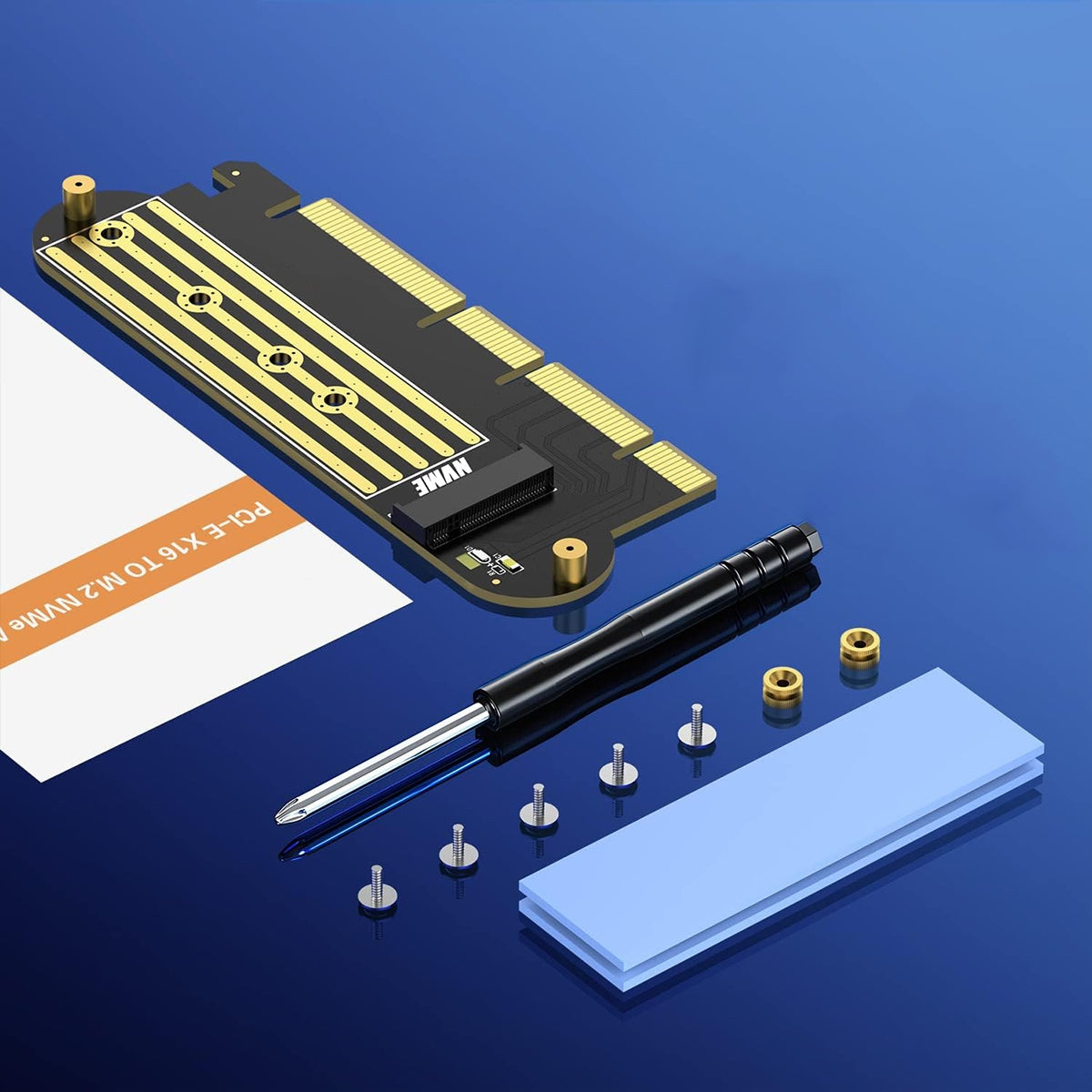 PCI-E x16 ADAPTERIS - M.2 NVMe - gaukdaugiau.lt