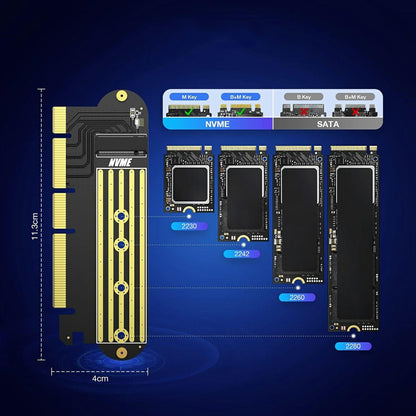 PCI-E x16 ADAPTERIS - M.2 NVMe - gaukdaugiau.lt