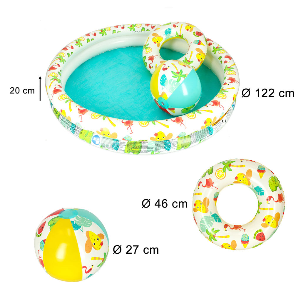 AquaLuxe 51124 Baseino kamuolys apskritimo formos baseine 122cm