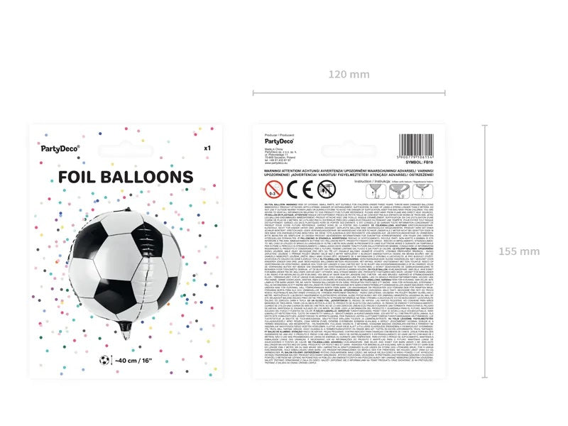Folijos balionas Futbolas 40cm - gaukdaugiau.lt