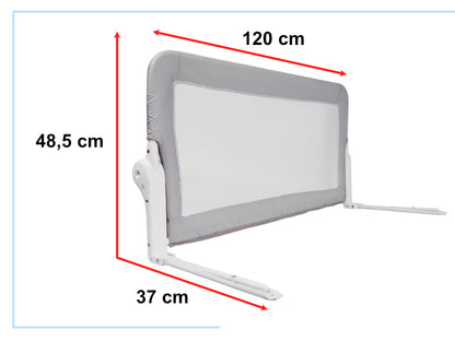 Apsauginiai vartai, užtvara, lovos apsauga 120 cm pilka