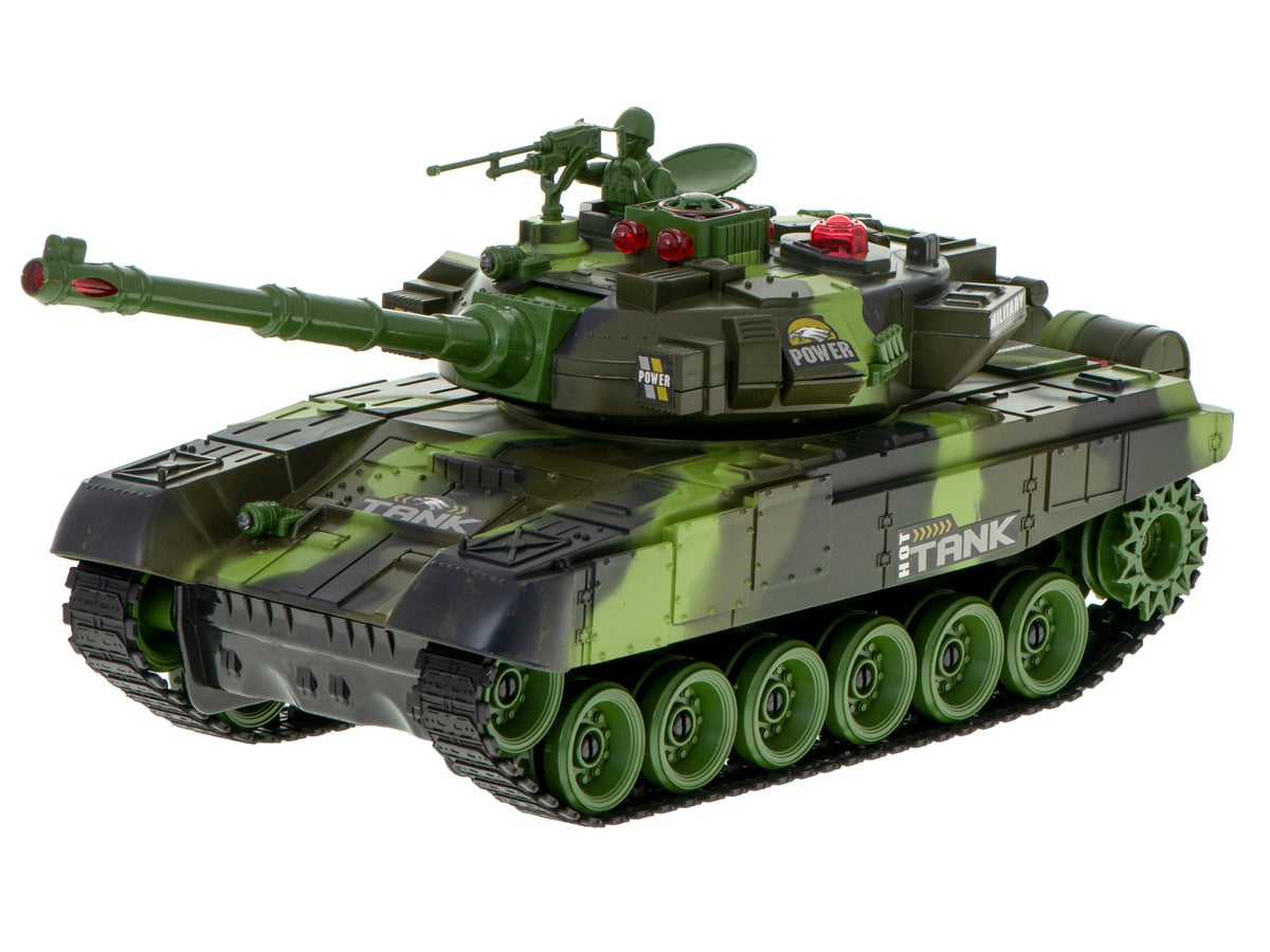 RC didelis karinis tankas 9995 didelis 2,4 GHz žalias - gaukdaugiau.lt