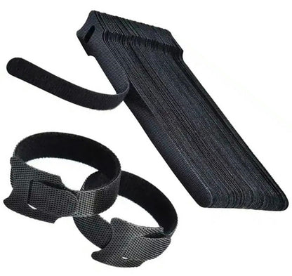 VELCRO SPAUSTUVŲ JUOSTOS KABELIAMS 50 SZT - gaukdaugiau.lt