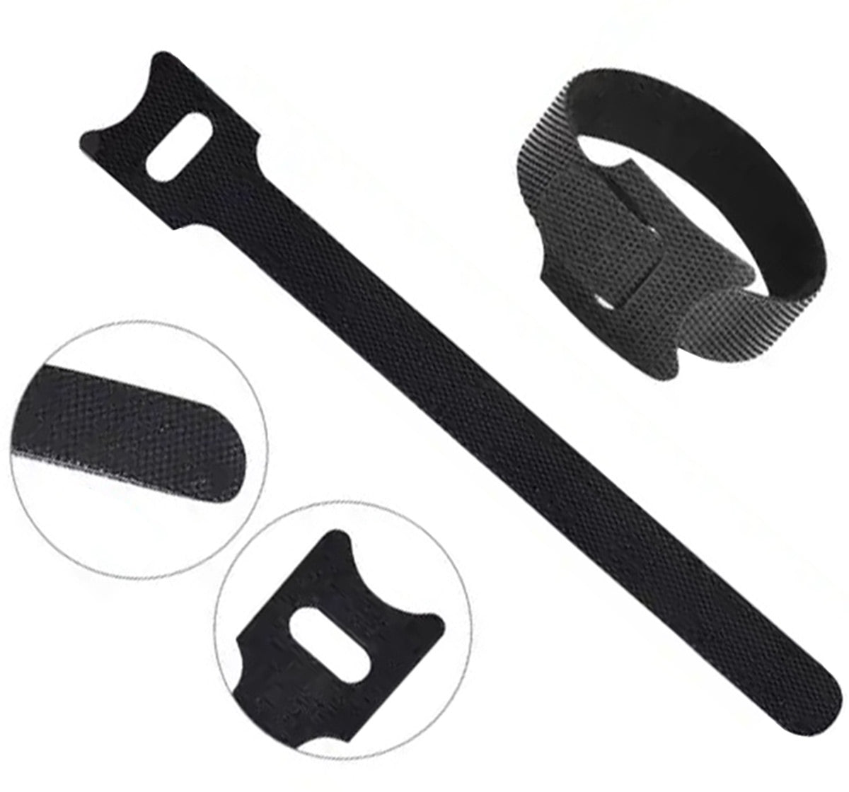VELCRO SPAUSTUVŲ JUOSTOS KABELIAMS 50 SZT - gaukdaugiau.lt