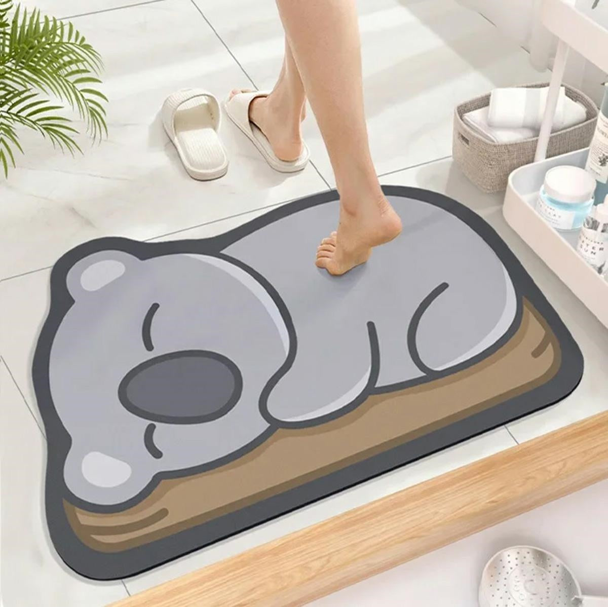 Greitai Džiovinamas Vonios Kambario Kilimėlis KOALA 60x40 cm - gaukdaugiau.lt