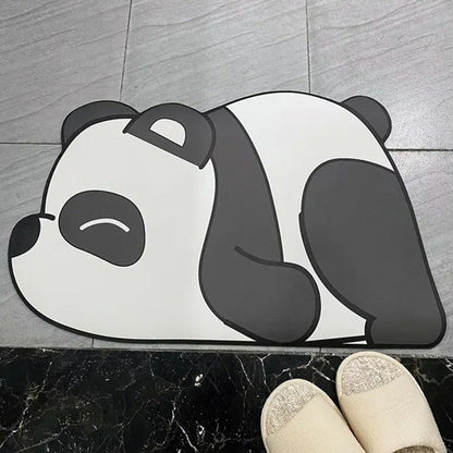 Greitai Džiovinamas Vonios Kambario Kilimėlis Panda 60x40 cm - gaukdaugiau.lt