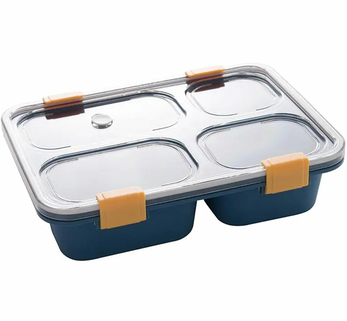 Konteineris Pietų Dėžutė 1200ml Mėlyna – Keturių Kamerų - gaukdaugiau.lt