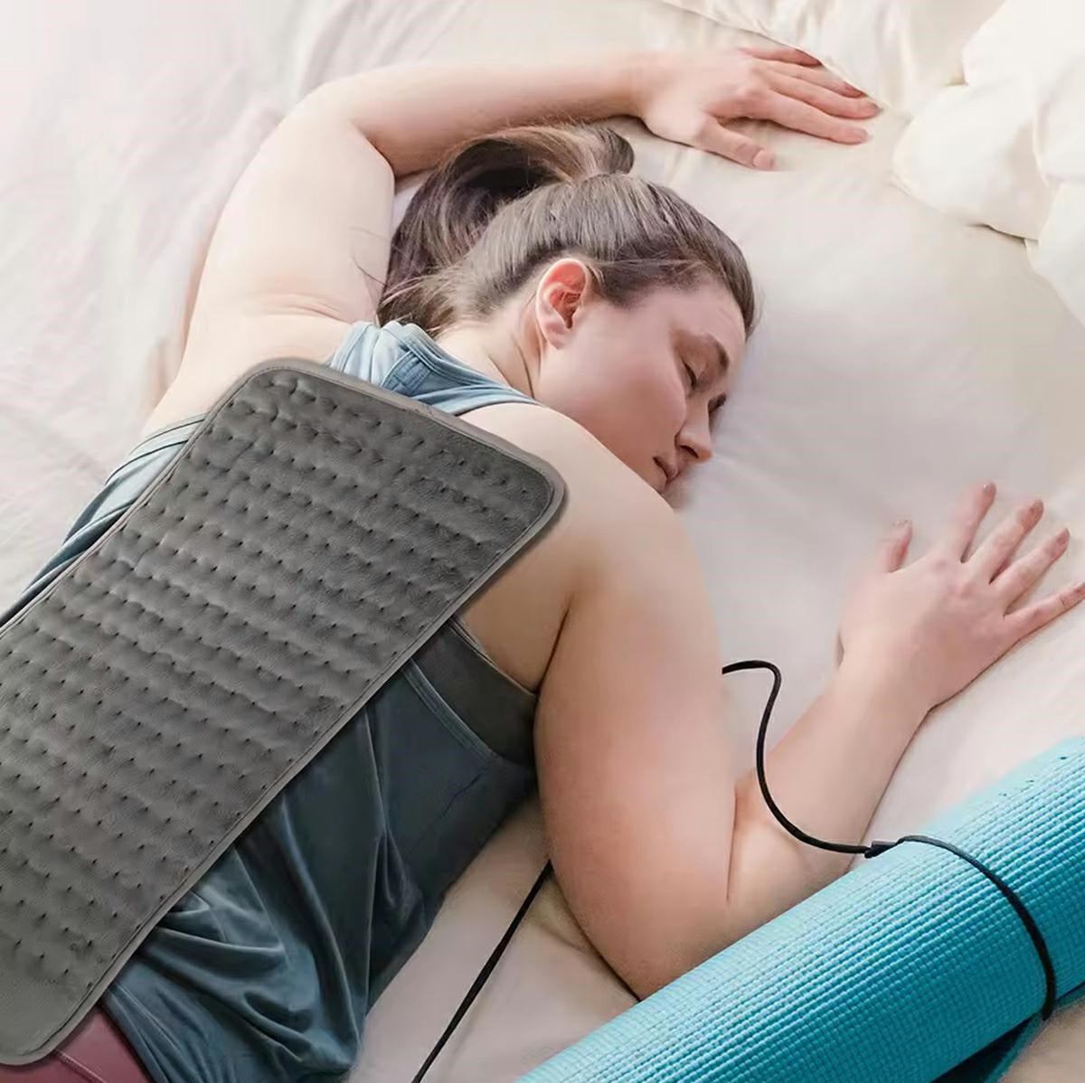Elektrinė Pagalvėlė 60x30 cm Pilka - Šildymo su Reguliavimu - gaukdaugiau.lt