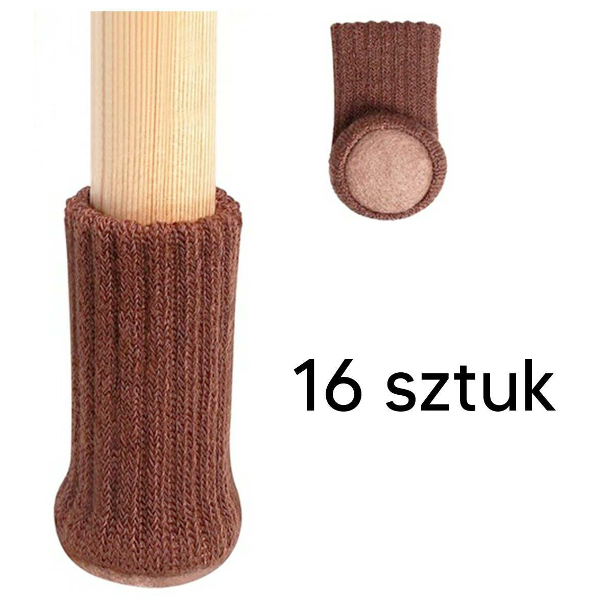 Baldai kojų apkalai 16vnt rudi - gaukdaugiau.lt