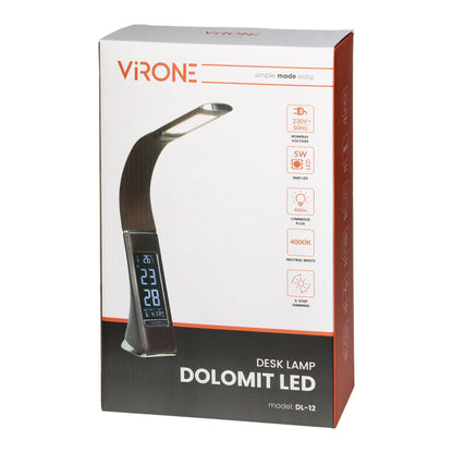 DOLOMIT LED 5W, stalinis lauko lemputė su žadintuvu, 400lm, 4000K, ruda - gaukdaugiau.lt