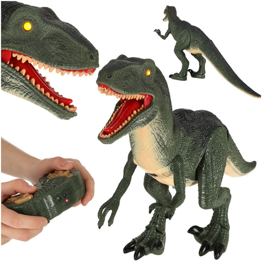 Valdomas RC dinozauras Velociraptor + garsai