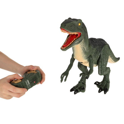 Valdomas RC dinozauras Velociraptor + garsai