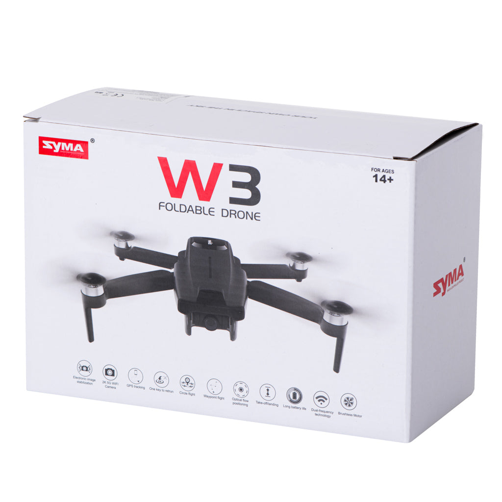 "Syma W3" 2.4GHz 5G wifi RC dronas EIS 4K kamera