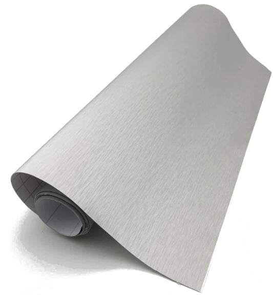 Folijos ritinys metallic brushed grey1,52x30m - gaukdaugiau.lt