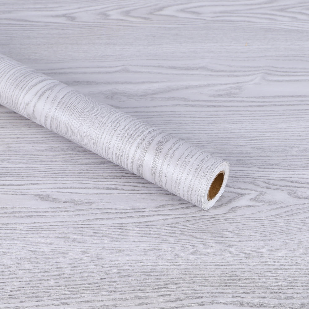 Lipnios plėvelės ritininė sienų danga ąžuolo sidabro pilka 1,22x50 m - gaukdaugiau.lt