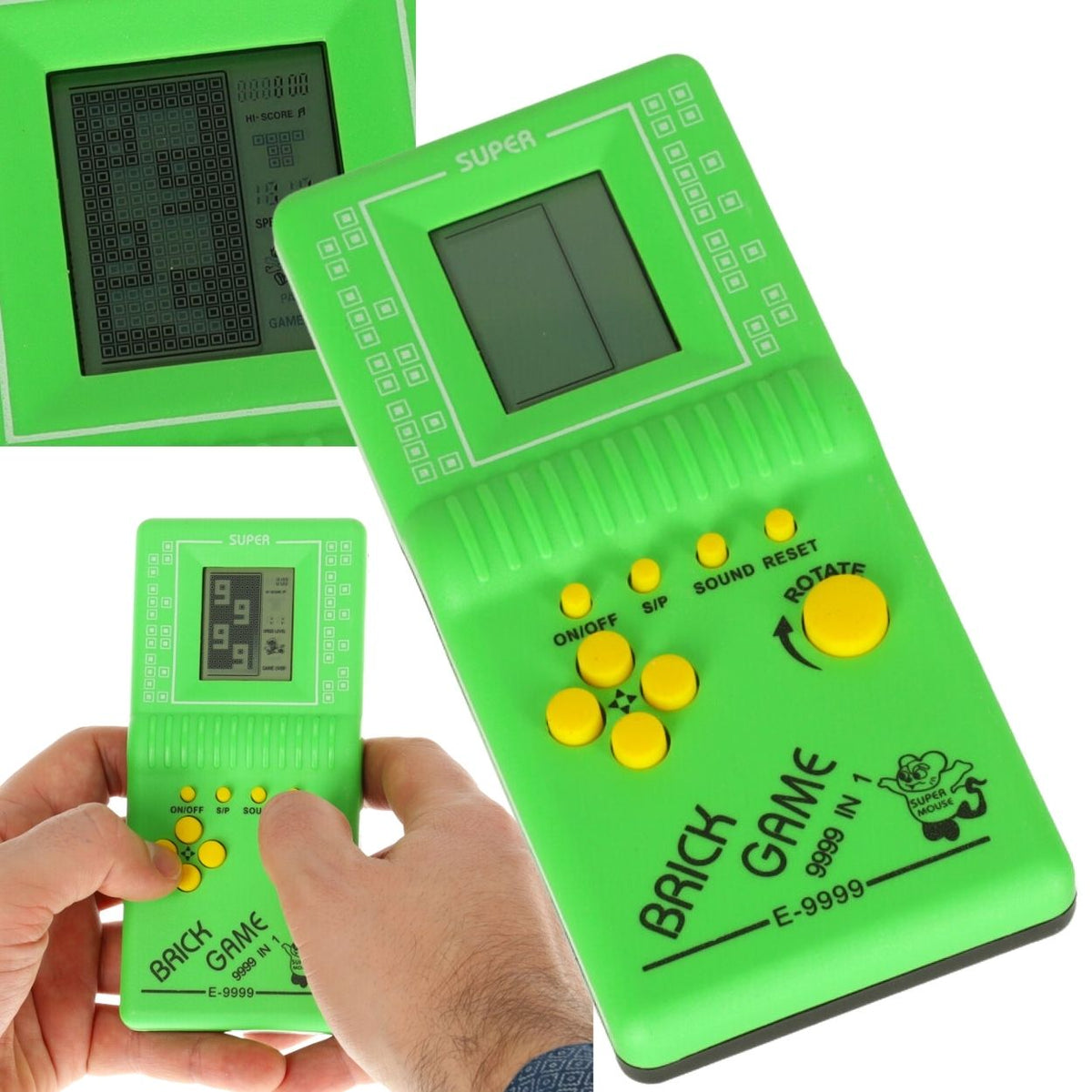 Elektroninis žaidimas Tetris 9999in1 žalias - gaukdaugiau.lt