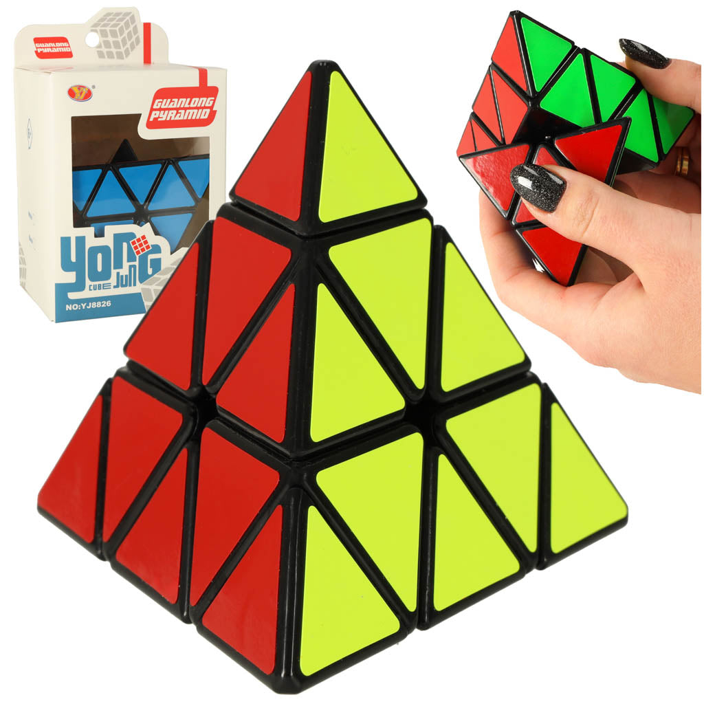 Dėlionės žaidimas PYRAMINX dėlionės kubas 9,7 cm