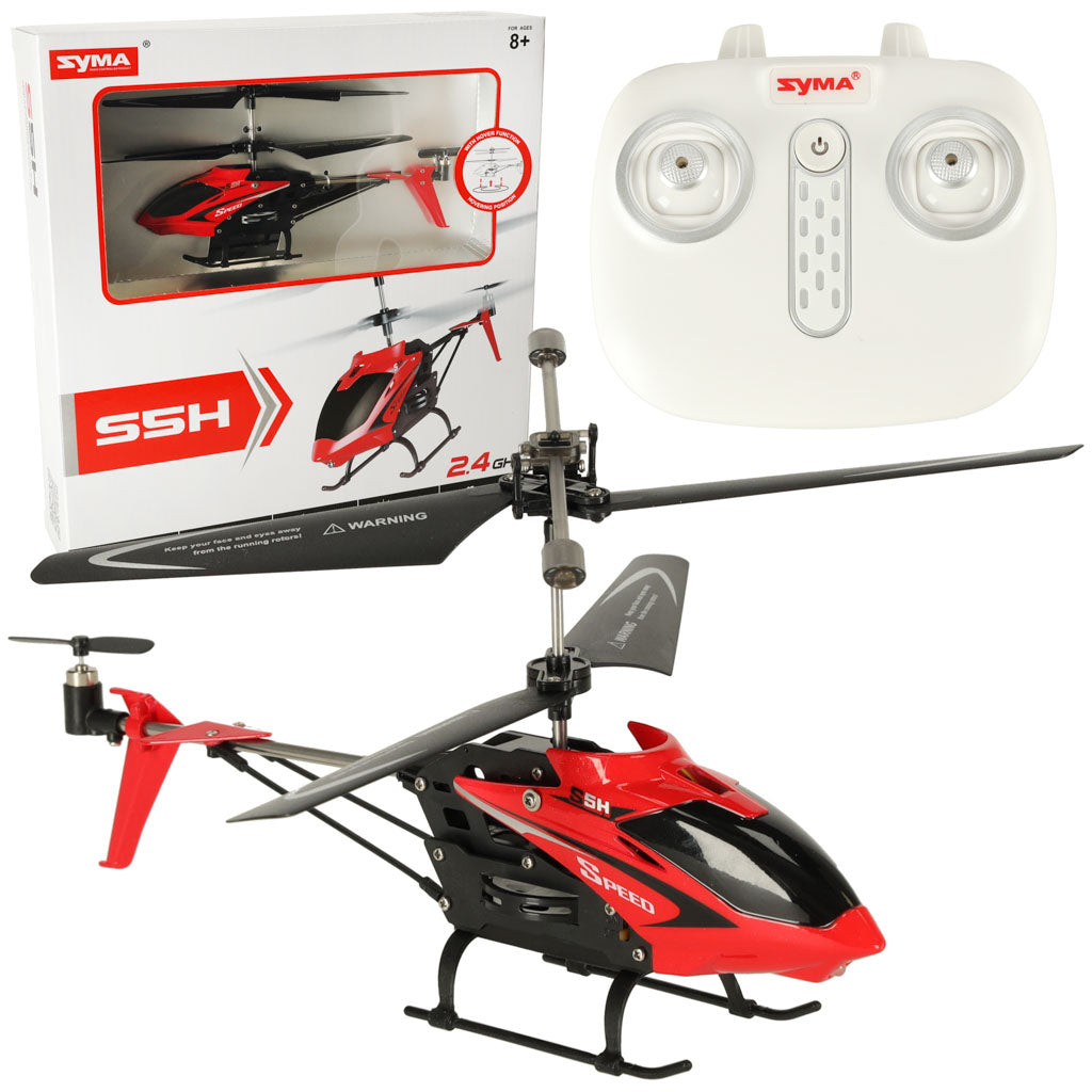 SYMA S5H 2.4GHz RTF RC sraigtasparnis raudonos spalvos