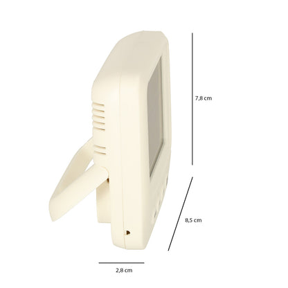 Higrometras Laikrodis Kambario termometras Drėgmės matuoklis LCD