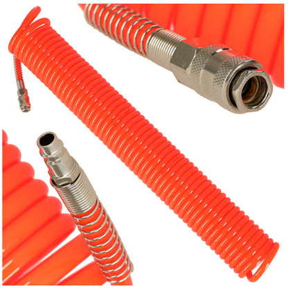 Kompresoriaus spiralinė oro žarna 12 mm 15 m - gaukdaugiau.lt