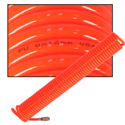 Kompresoriaus spiralinė oro žarna 12 mm 15 m - gaukdaugiau.lt