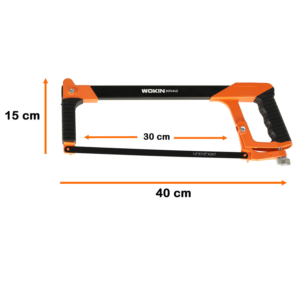 WOKIN rankinis metalo pjūklas su aliuminine rankena 300 mm reguliuojamas peilis