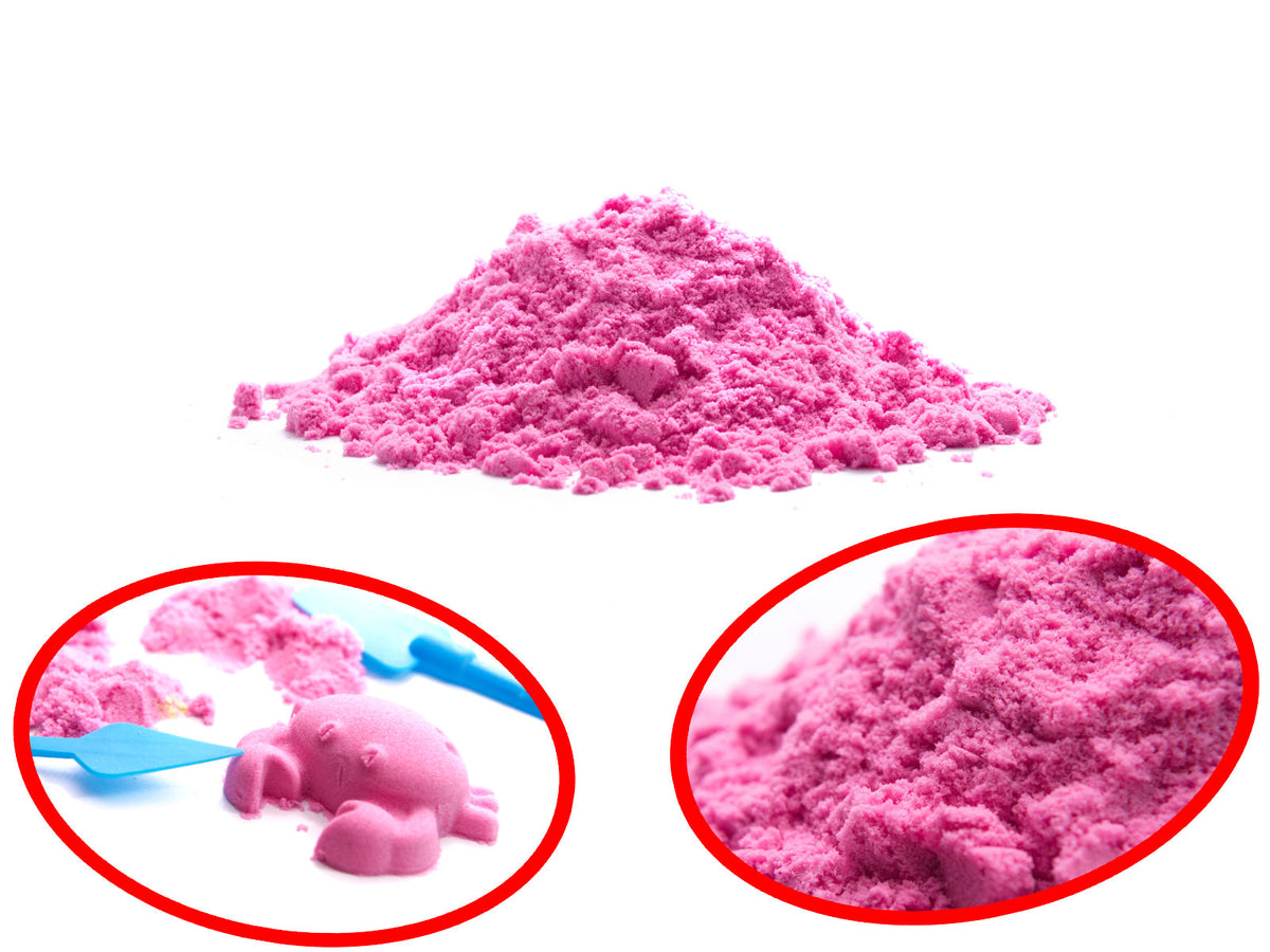 Kinetinis smėlis dėžutėje 2 kg formelės mėlynos spalvos - gaukdaugiau.lt