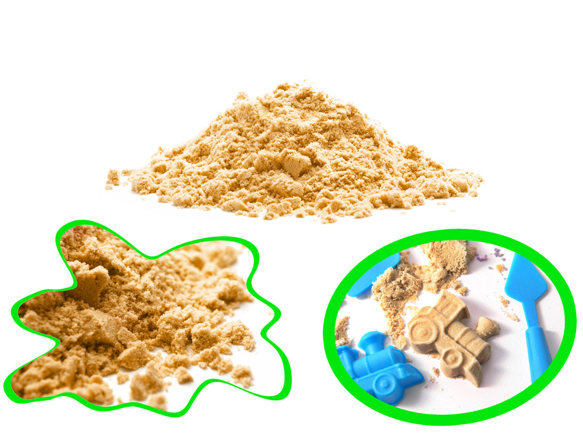 Kinetinis smėlis dėžutėje 2 kg formelės mėlynos spalvos - gaukdaugiau.lt