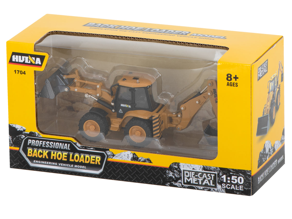 Ekskavatorius-krautuvas buldozeris su kaušu Metalinis liejimo modelis H-toys 1704 1:50 - gaukdaugiau.lt