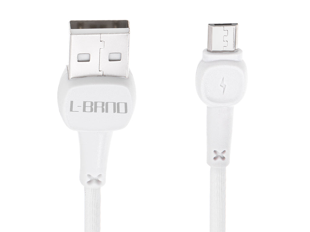 ProLine "Micro USB" greitojo įkrovimo kabelis, baltas