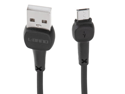 ProLine "Micro USB" greitojo įkrovimo kabelis, juodas