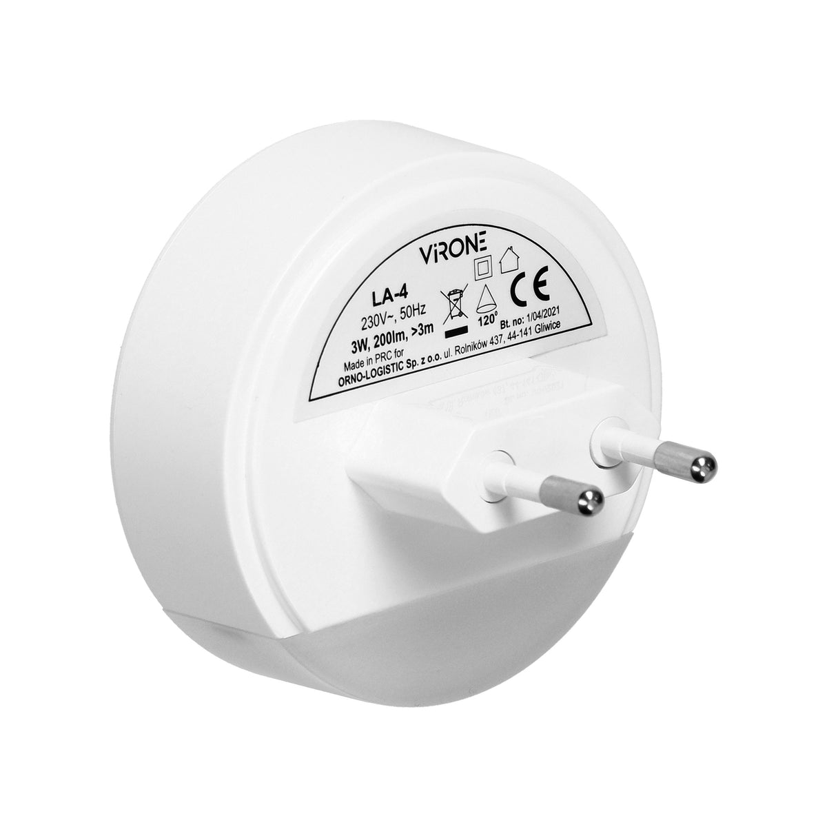 LED naktinė lemputė su judesio jutikliu, koridoriaus funkcija 0,2W/3W, 200lm - gaukdaugiau.lt