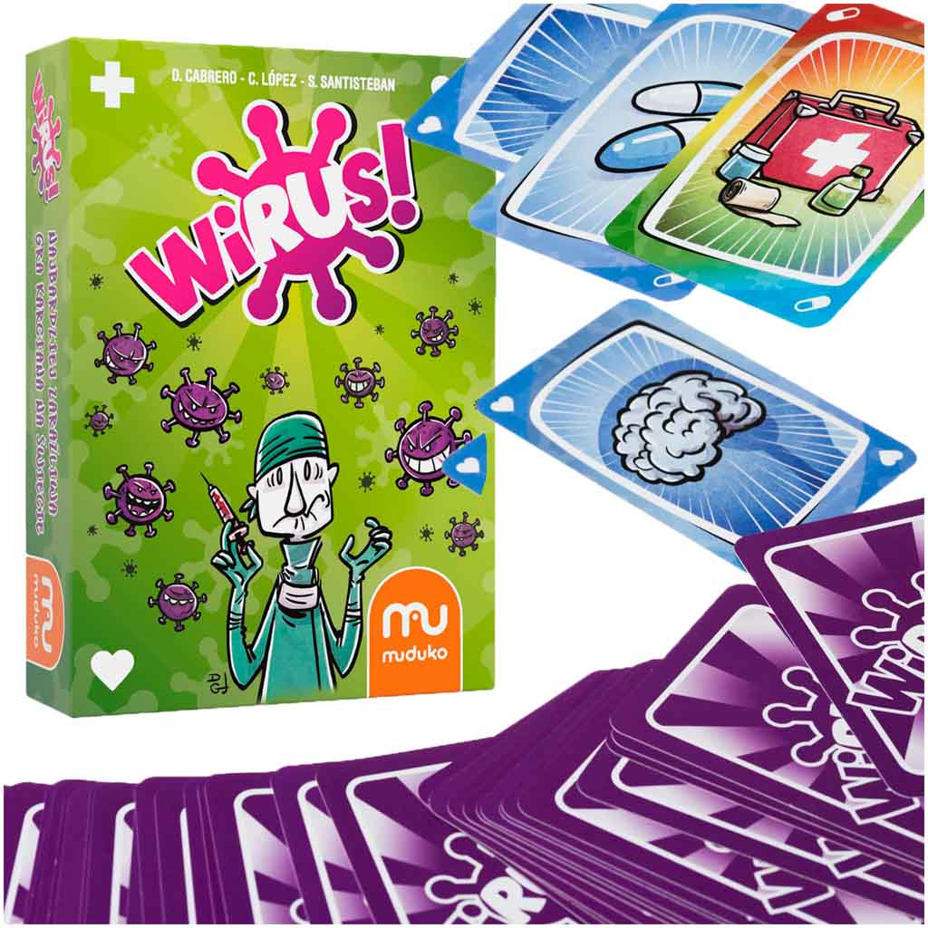 MUDUKO kortų žaidimas Virus Party Game 8+ - gaukdaugiau.lt