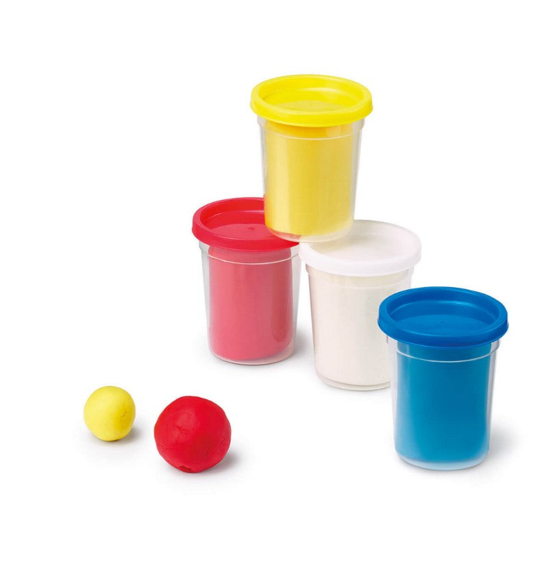 Plastikinė masė pagrindinių spalvų 4x114g Kūrybiška - gaukdaugiau.lt