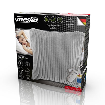 Mesko MS 7429 Elektrinė šildomoji pagalvė 2 temperatūros lygiai nuotolinis valdymas 38x38cm 80W - gaukdaugiau.lt