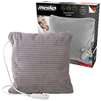 Mesko MS 7429 Elektrinė šildomoji pagalvė 2 temperatūros lygiai nuotolinis valdymas 38x38cm 80W - gaukdaugiau.lt