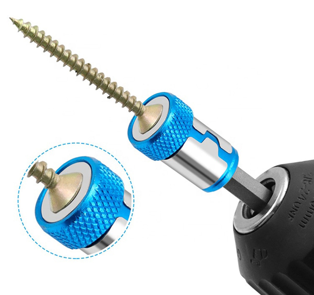 1/4 Magnetinis Žiedas Su HEX Bito Užraktu – Dvigubas Magnetas - gaukdaugiau.lt