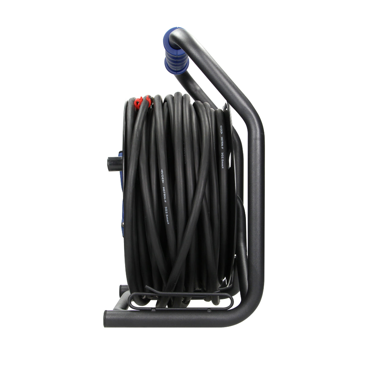 Profesionalus būgninis prailginimas IP44, 4 lizdai 2P+Z, atsparus alyvai guminis kabelis H07RN-F 3x2,5mm², ilgis - 40m, unikali CUBE stovas, FIKSIROTOS LIZDOS, terminis jungiklis, srovės takų užtvaros. - gaukdaugiau.lt