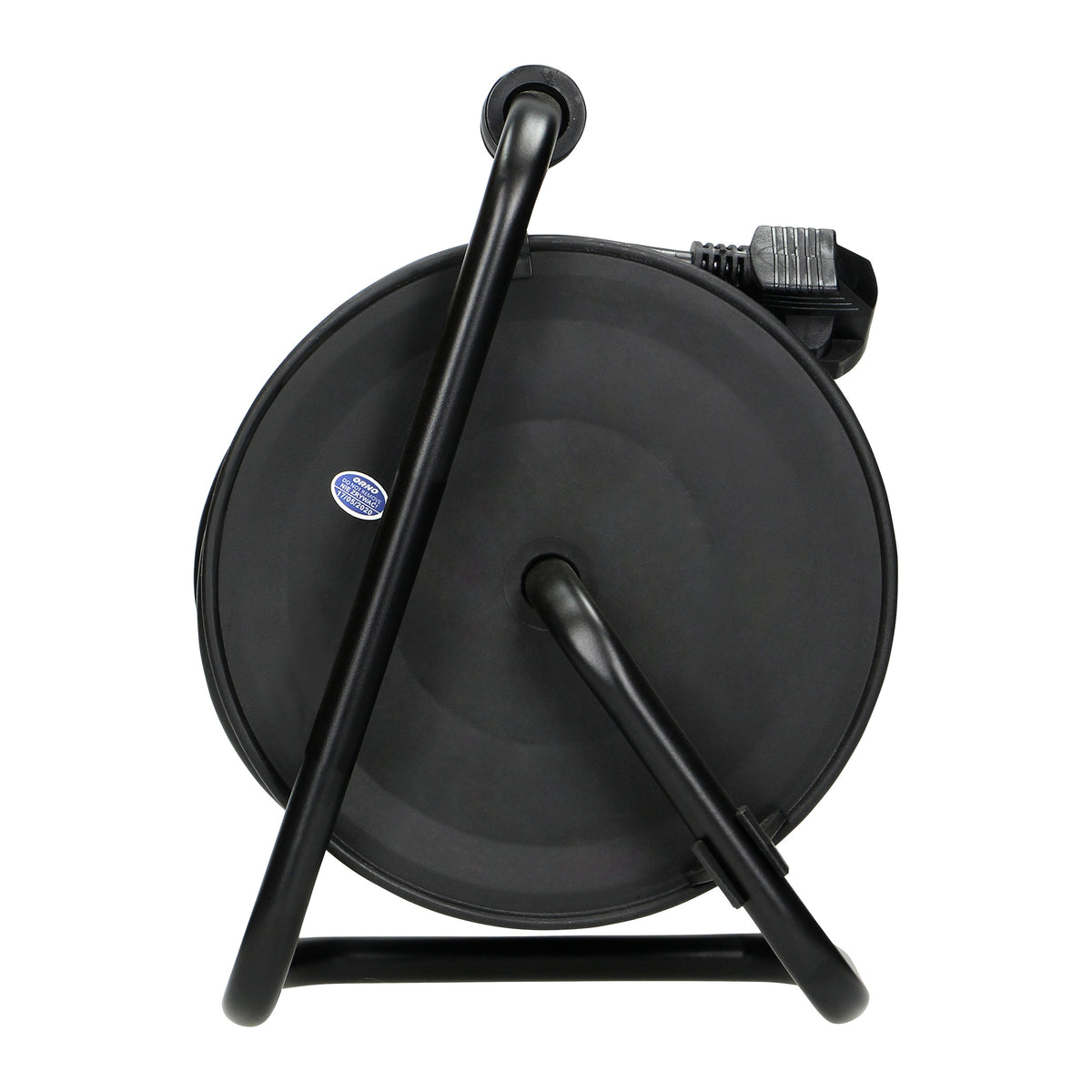 MINI ritinys būgninis, 4 lizdai 2P+Z (schuko), metalinė stovas, polivinilo izoliacija H05VV-F 3x1mm? - 15m - gaukdaugiau.lt