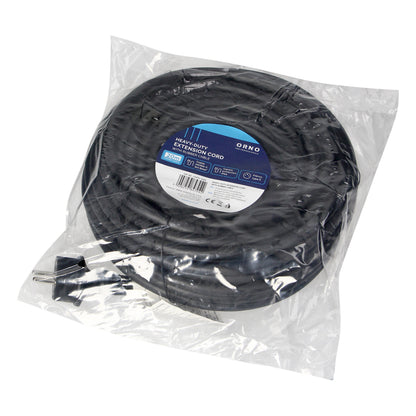 Dirbtuvinis atsparus įšlakoms pratęsiklis IP44, 1x2P+Z 20m, alyvai atsparus guminias laidas H07RN-F 3x1,5mm², 230VAC/16A - gaukdaugiau.lt