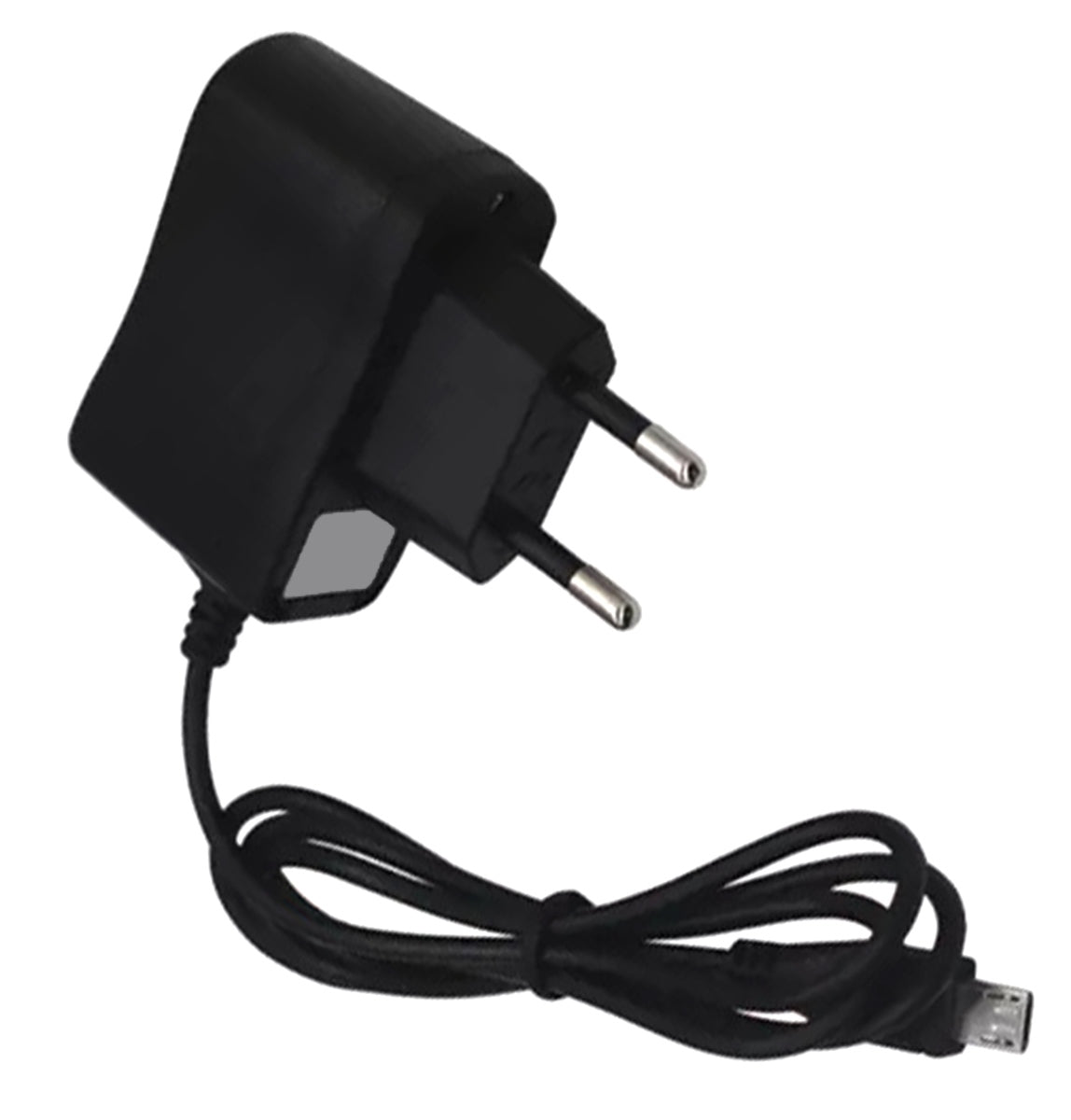 MIKRO USB ĮKROVIKLIS Juodas 140 cm Kabelis Kelionėms - gaukdaugiau.lt
