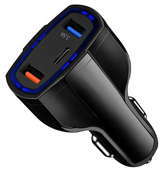 SEMAS ČARGERIS. QC 3.0 TYPE-C 2xUSB - gaukdaugiau.lt