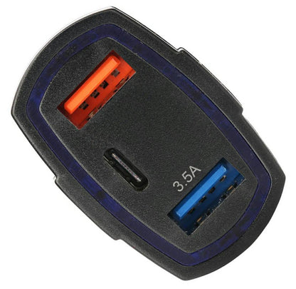 SEMAS ČARGERIS. QC 3.0 TYPE-C 2xUSB - gaukdaugiau.lt