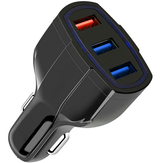 SEMAS ČARGERIS. QC 3.0 3xUSB BLACK - gaukdaugiau.lt
