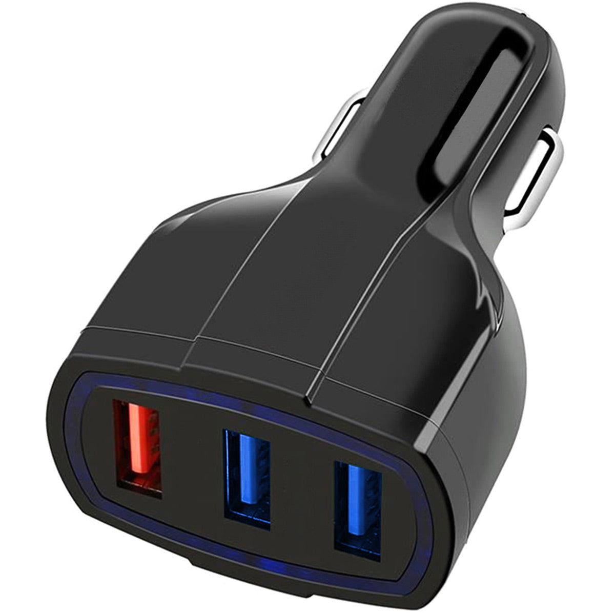 SEMAS ČARGERIS. QC 3.0 3xUSB BLACK - gaukdaugiau.lt