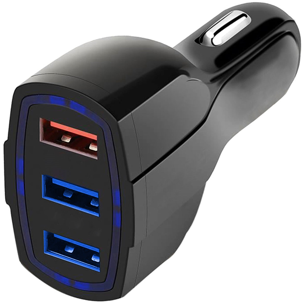 SEMAS ČARGERIS. QC 3.0 3xUSB BLACK - gaukdaugiau.lt