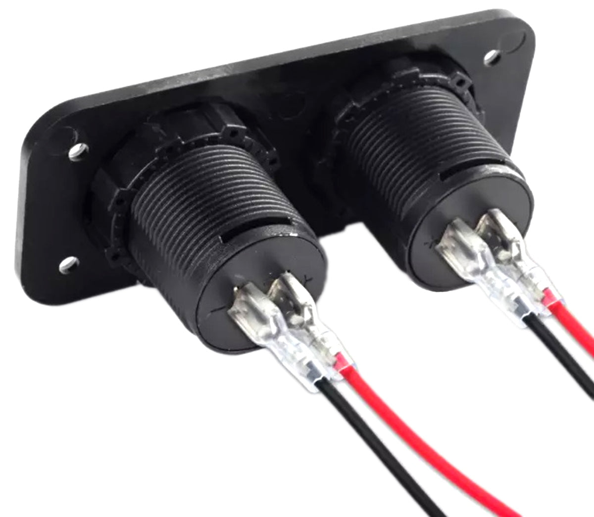 2XUSB Lizdas su Voltmetru Automobiliams ir Motociklams - gaukdaugiau.lt