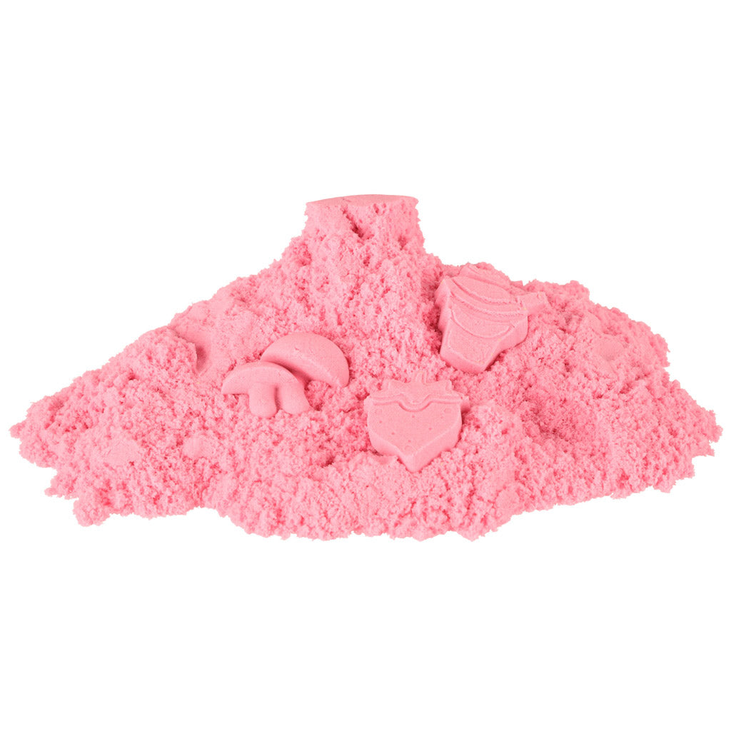 Kinetinis smėlis 1 kg maišelyje rožinės spalvos - gaukdaugiau.lt